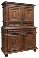 18th CENTURY CARVED FRENCH CUPBOARD