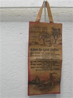 Vtg 4"x 8.25" Leather Albuquerque Trading Post Bag