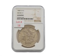 1880-O Morgan Silver Dollar (NGC Graded) Micro O