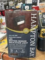 HAMPTON BAY LED MOTION SENSOR LIGHT RETAIL $20