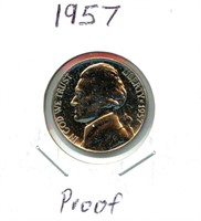 1957 Proof Jefferson Nickel