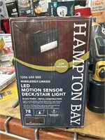 HAMPTON BAY LED MOTION SENSOR LIGHT RETAIL $20