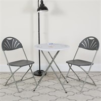 Flash Furniture Outdoor Charcoal Chair 8pcs