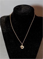 10kt Gold Chain and Pendant