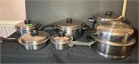 Kitchen ware cook o matic pots with lids