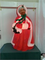 VINTAGE SANTA'S BEST MS.CLAUS LIGHTED BLOW MOLD