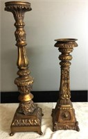 PAIR OF CARVED CANDLESTICKS