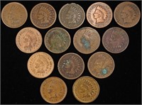 (14) INDIAN HEAD CENTS