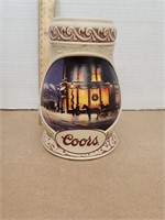 Coors Beer Stein 1998  A Golden Celebration.  7in