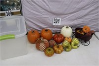 Lidded Tote with Fall Decor