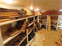Misc. Lumber on Shelf Upstairs