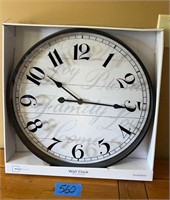 New 20 inch wall clock