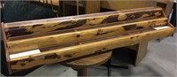 3 tier liquor shelf w/ 1/4 sawn lumber front