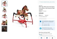 B3274  Radio Flyer Blaze Interactive Spring Horse