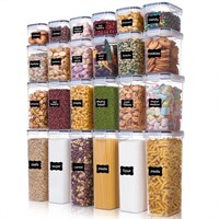 WFF8453  Vtopmart Food Storage Containers Set, 24p