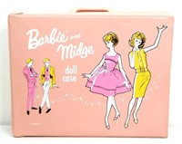 Vintage 1960s Barbie & Midge doll case w/ contents