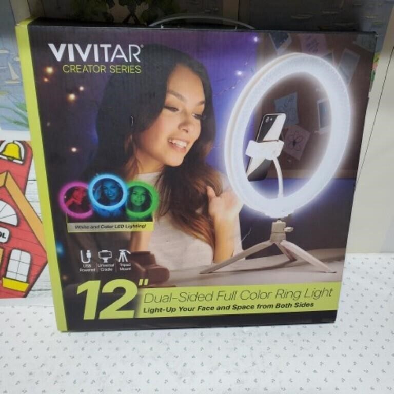 Vivitar 12 inch dual sided color ring light