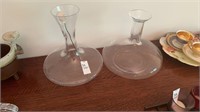 Lot of 2 Wine Decanters