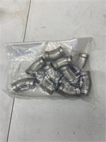 Lot of Stainless Steel 45° Elbows 1LTB3, 1/4"