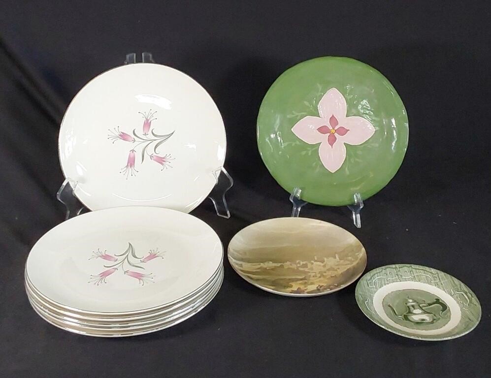 6 Vintage Homer Laughlin China Co Plates &