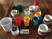 GREENVILLE ADVERTISING MUGS, CARTOON MUGS