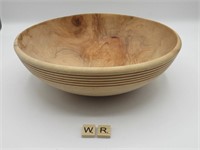 S. ZWERLING HAND TURNED MAPLE BURL BOWL