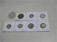 Assorted Antique & Vtg Foreign Silver Coins