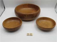 3 VINTAGE BARIBOCRAFT BOWLS