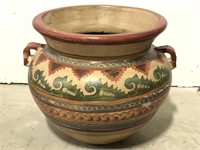 Hand Decorated Terra-Cotta Pot