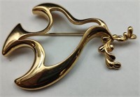 Givenchy Dove Pin with Olive Branch
