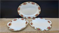 3 Royal Albert Old Country Rose Service Pieces