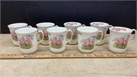 8 Royal Albert Blossom Time Coffee Mugs