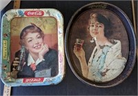 2 Vintage Coca Cola Trays