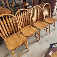 4 Oak Dining Room / Kitchen Chairs