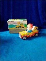 11" Vintage Battery Operated Puppy Car Toy made