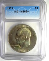 1974 Ike ICG MS66+ LISTS $2000