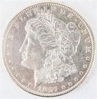 Coin 1897 Morgan Silver Dollar Proof Like BU