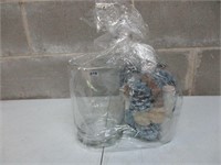 Glass Vase with Decor - NEW