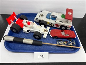 Toy race car lot