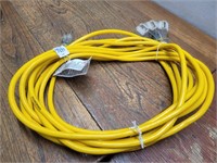 YELLOW 20ft 3 WAY Plug In Extension Cord