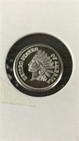 1 Gram Of .999 Fine Silver Indianhead