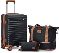 Imiomo 20 Carry-On, Spinner Wheels, Black