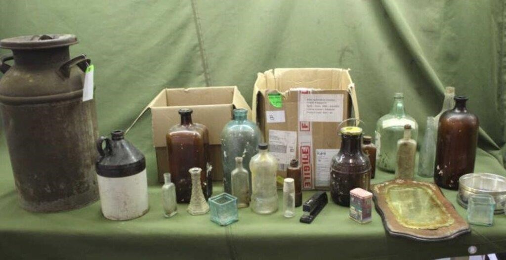 Vintage Bottles (2) Boxes & 10 Commandment & Vinta