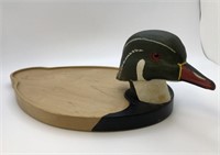 Alan Taylor, Wooden Duck Tray, signed