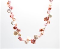 Pink Hues Cultured Pearl Bead Necklace