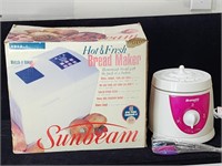 Sunbeam bread maker & Bravetti pink deep