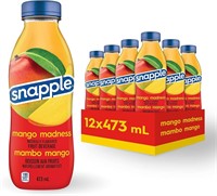 NEW 12PK Snapple Mango Madness (473MLea)*PAST DATE