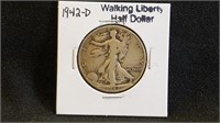 1942D Walking Liberty Half Dollar