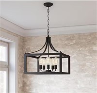 Boswell Quarter 5 Light Chandelier-Black