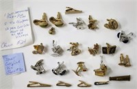 Vintage Men's Cuff Links, Tie Bars/Pins